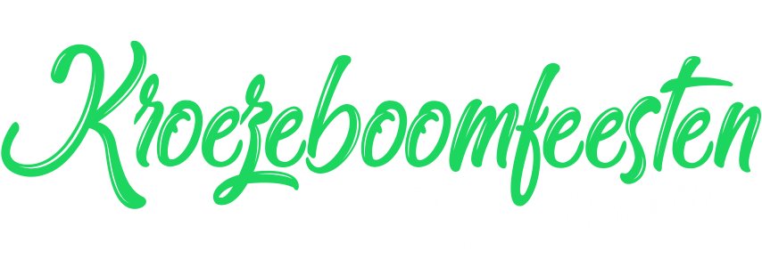 Kroezeboomfeesten - groen & wit logo